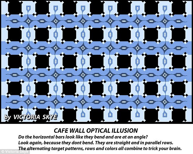 Blue lines illusion